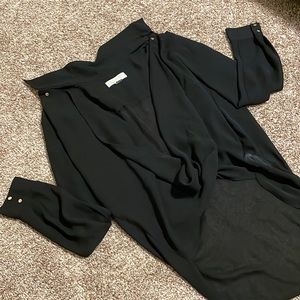 Michael Kors Black Cross High Low Top Size 10